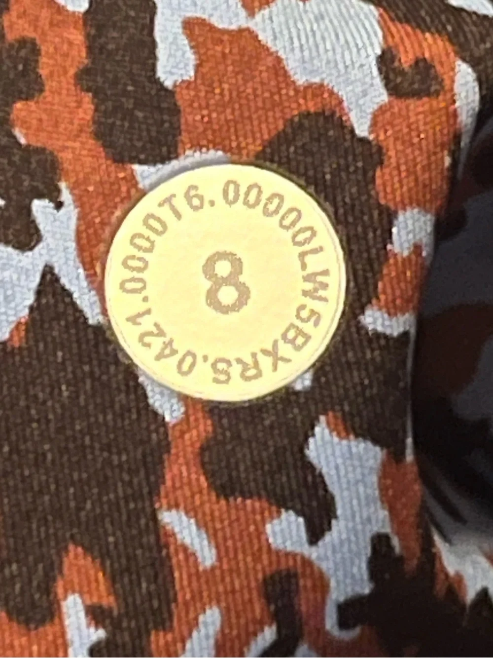 🍋 LIKE NEW Lululemon Fast & Free HR Tight - Leopard Camo Blue Nile Multi - Sz 8